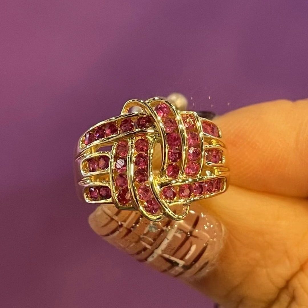 14K GOLD 1.5 CT NATURAL RUBY RING (1 of 6)