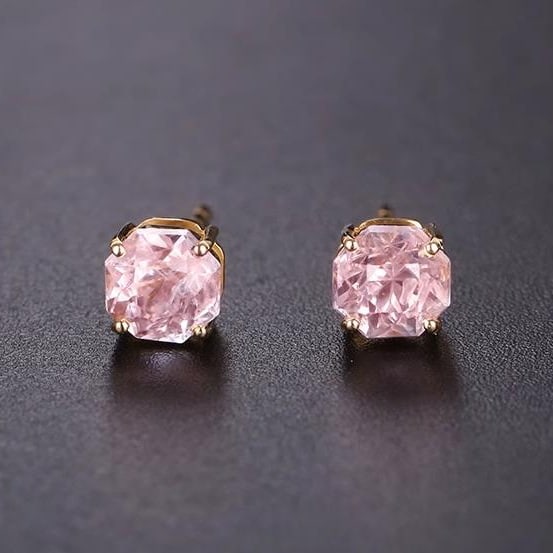 14K GOLD 1.26 CT NATURAL SPINEL EARRINGS - 4