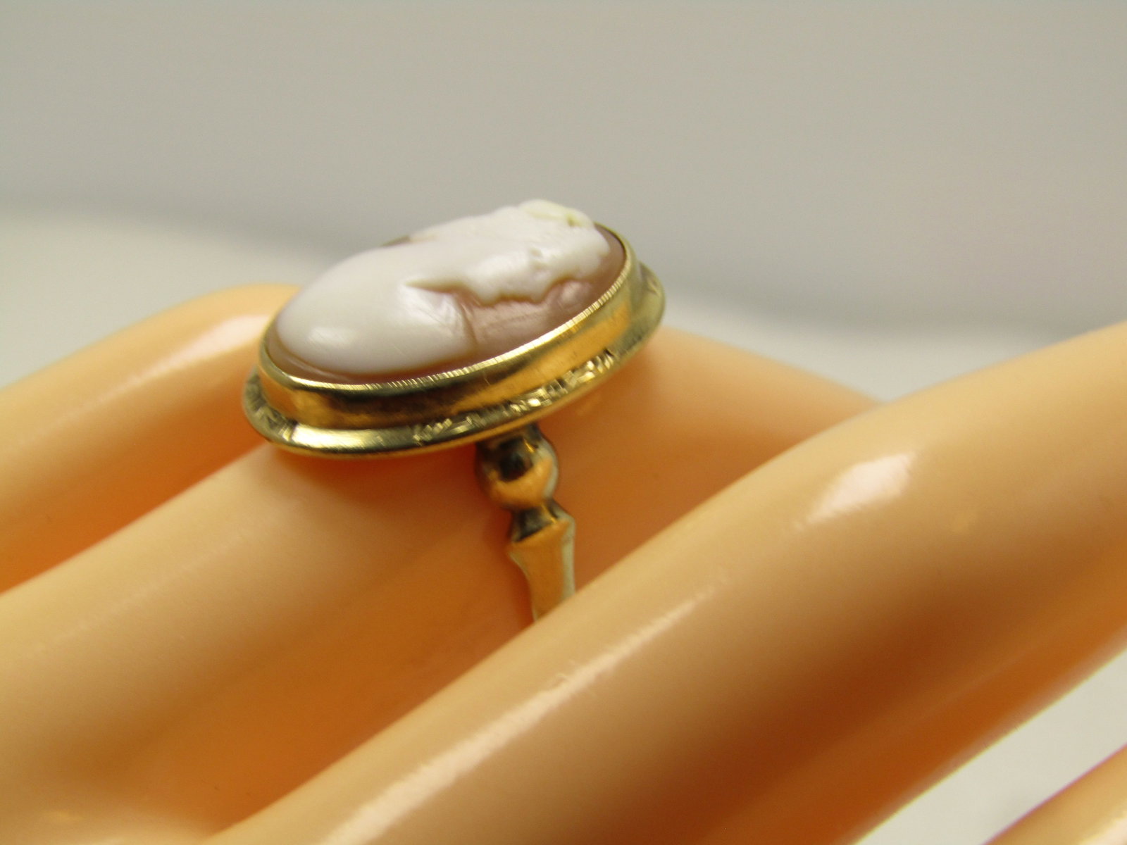 Vintage 10kt Cameo Ring, Sz. 6, 1920's-1930's - 5