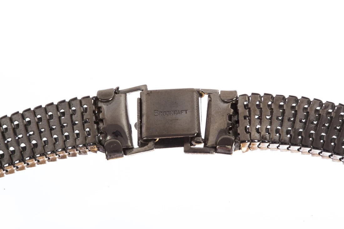 Vintage Costume Metal Mesh Tassel Necklace - 6