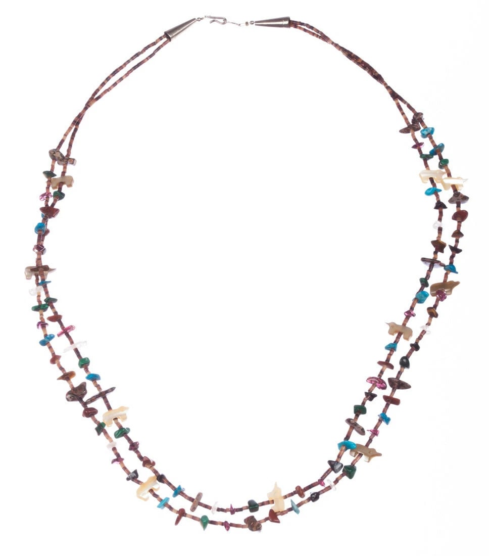 Fetish Heishi Shell Bead Necklace - 3