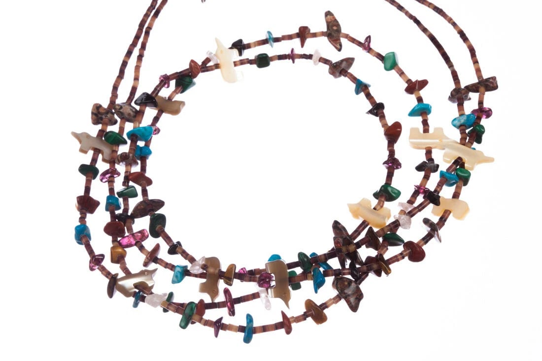 Fetish Heishi Shell Bead Necklace - 4