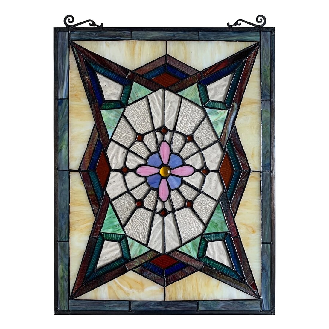 25" Stained Glass Window Hanging Panel Suncatcher - 2