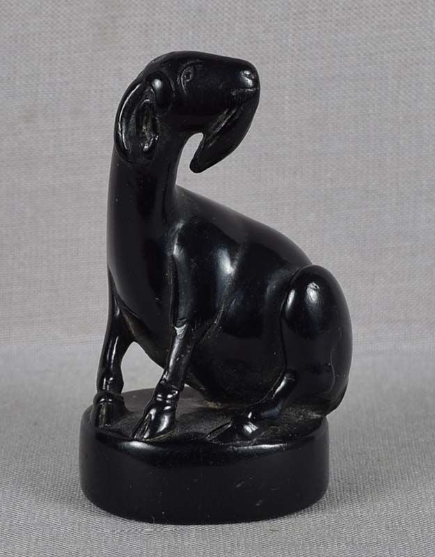 18c ebony netsuke ZODIAC GOAT (1 of 6)