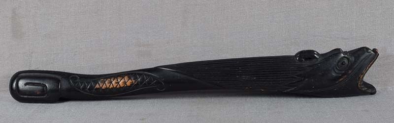 19c Japanese pipe case kiseruzutsu CARP turning into DRAGON (1 of 5)