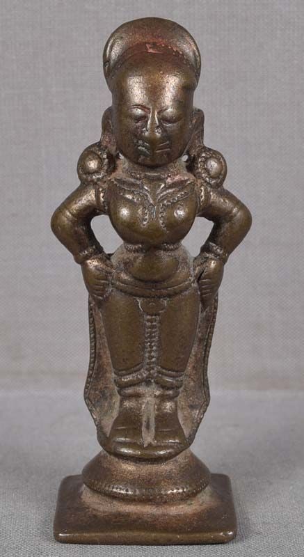 18c Indian bronze RUKMINI consort of VITTHALI (1 of 6)