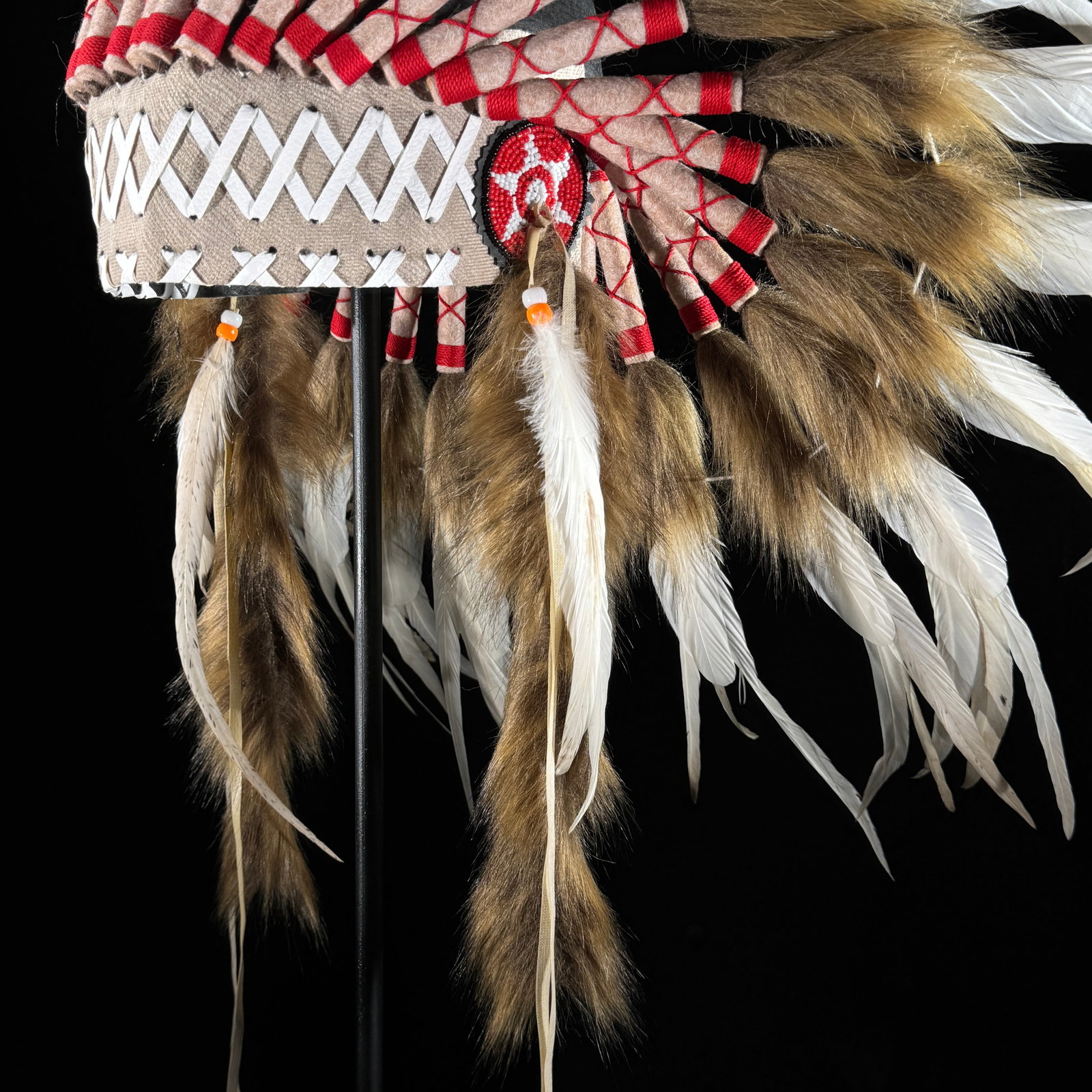 Beautiful remake of an Indian Headdress on a custom stand - 4