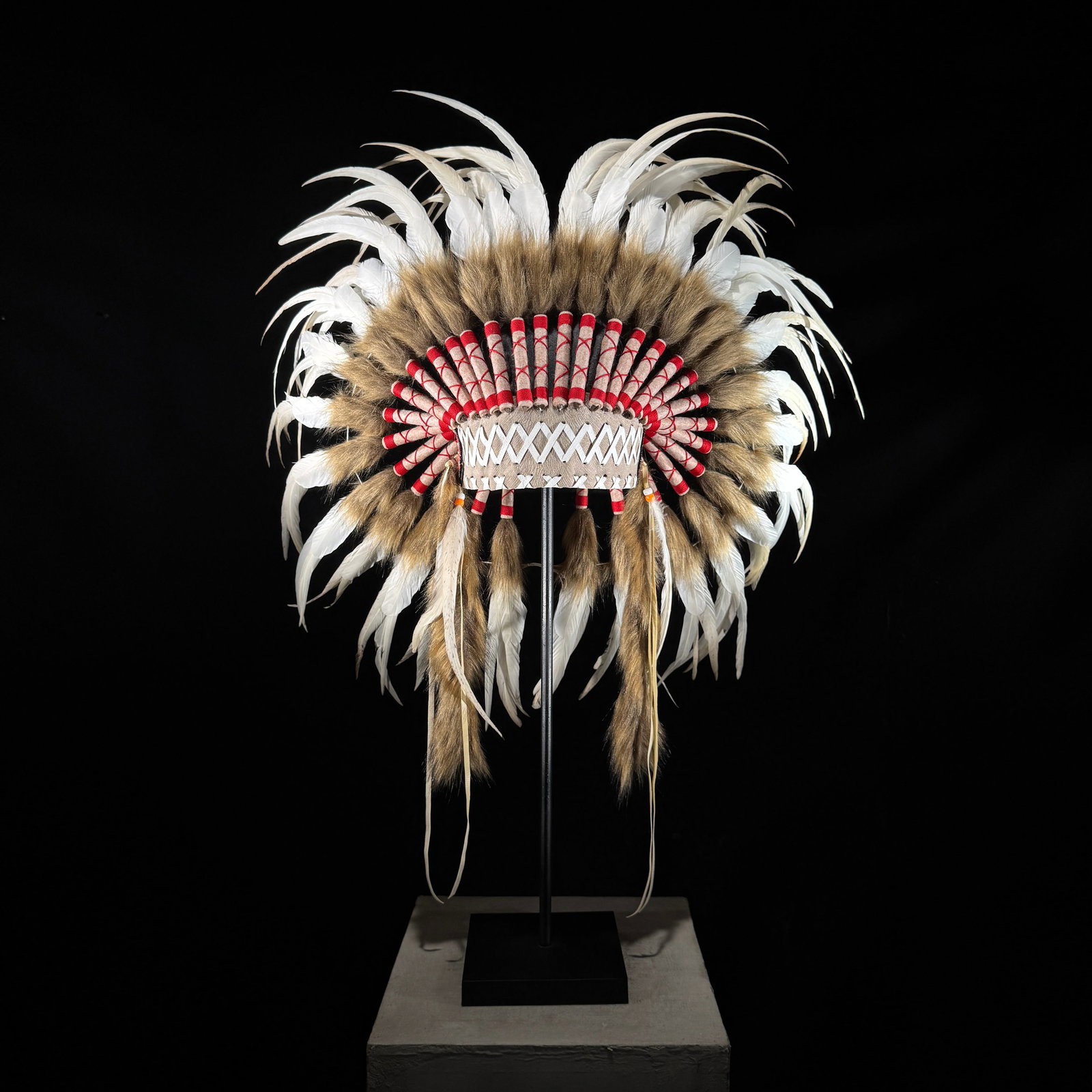 Beautiful remake of an Indian Headdress on a custom stand - 5
