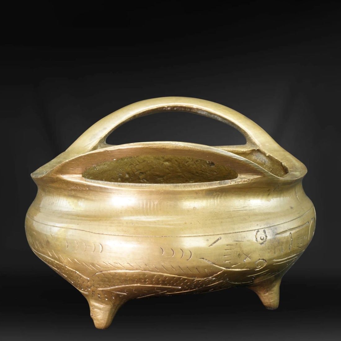 Small Chinese Bronze Censer Circa 1920 - 4