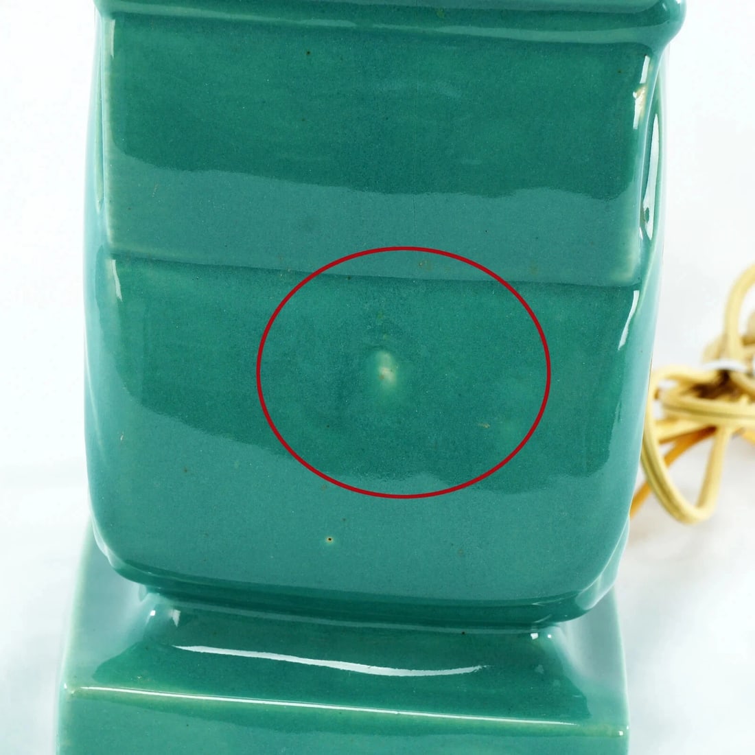 Art Deco/Hollywood Regency Celadon Lamp - 6