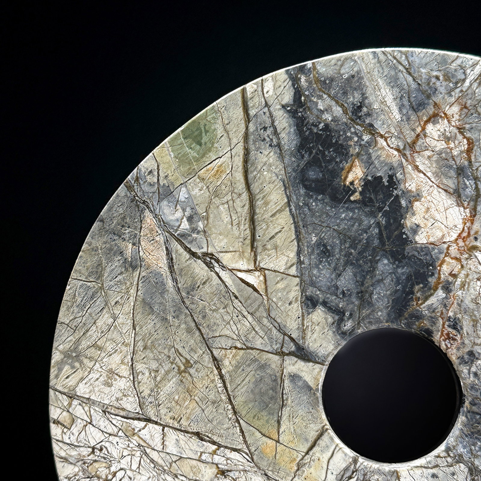 Stunning Onyx Disc on a custom stand - 3