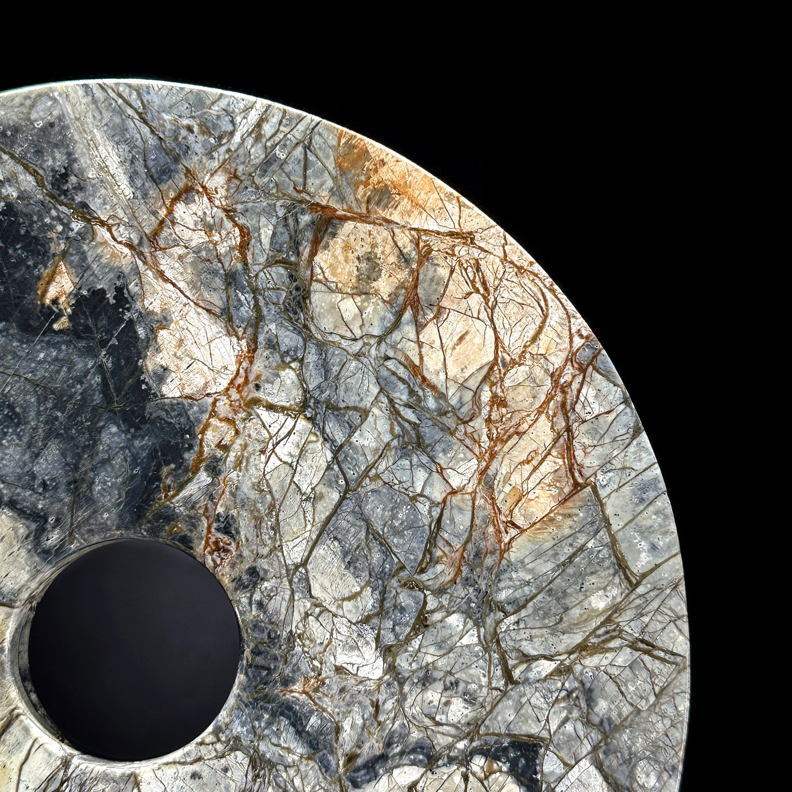 Stunning Onyx Disc on a custom stand - 4