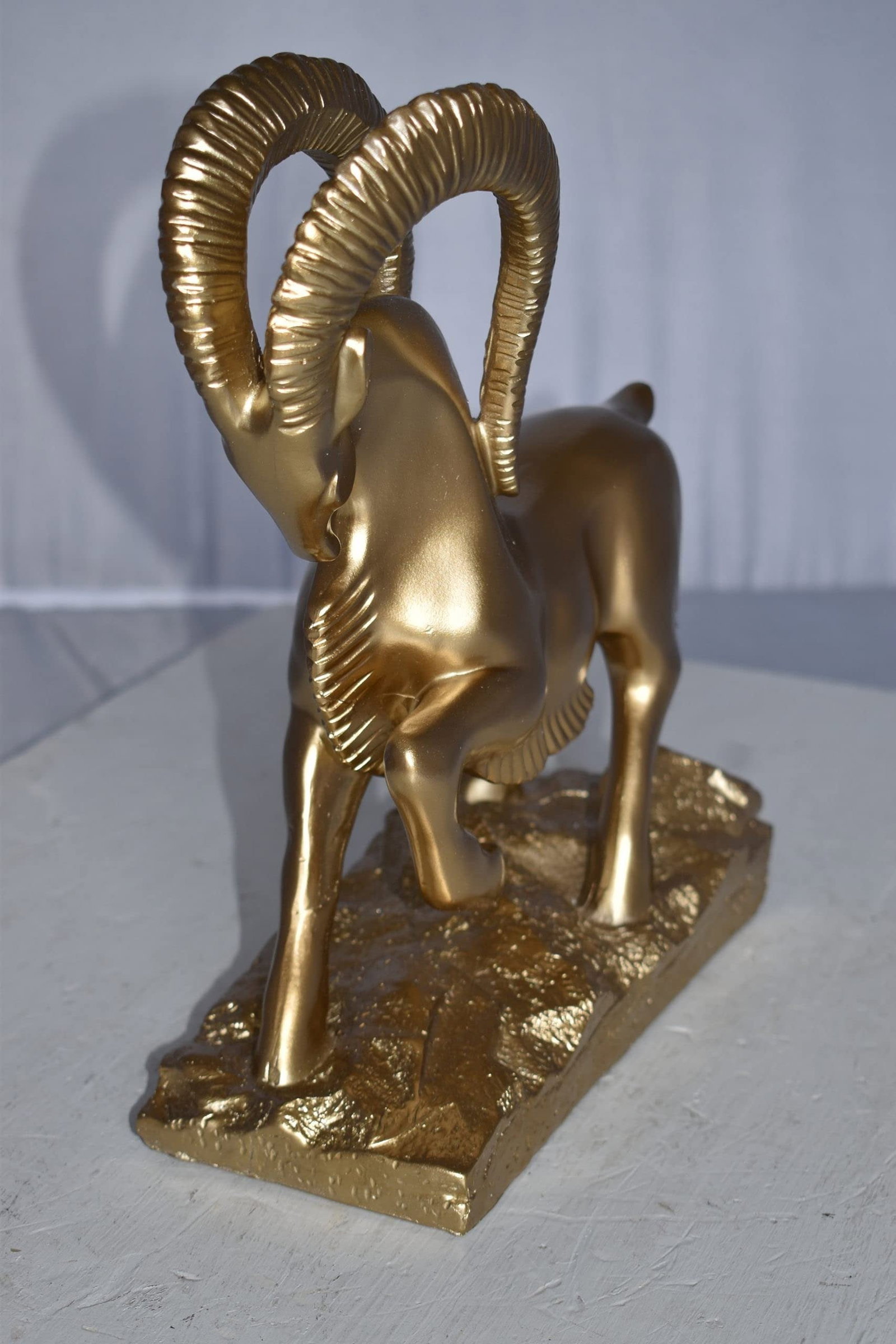 Royal Gazelle Statue Made of Resin - Gold Size: 11" x 5" x 13"H - 7