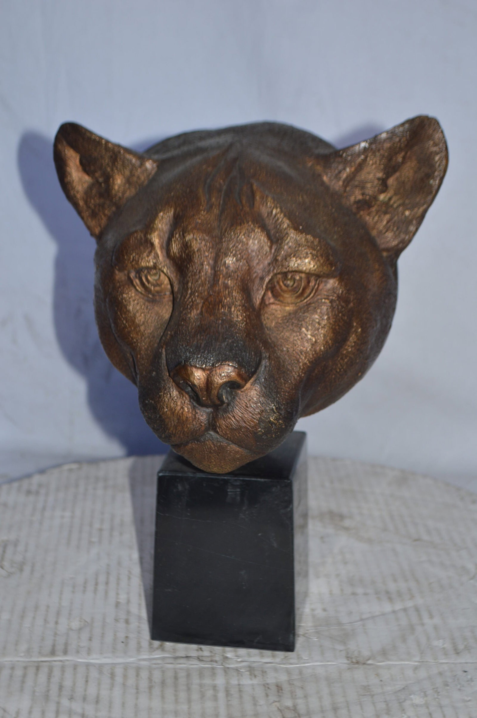 Majestic Lions on Marble Base Bronze Statue – Lost Wax Cast, Patina Finish - Timeless Symbol of - 2