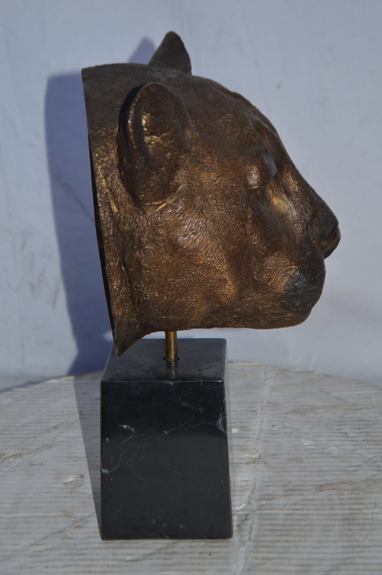 Majestic Lions on Marble Base Bronze Statue – Lost Wax Cast, Patina Finish - Timeless Symbol of - 5