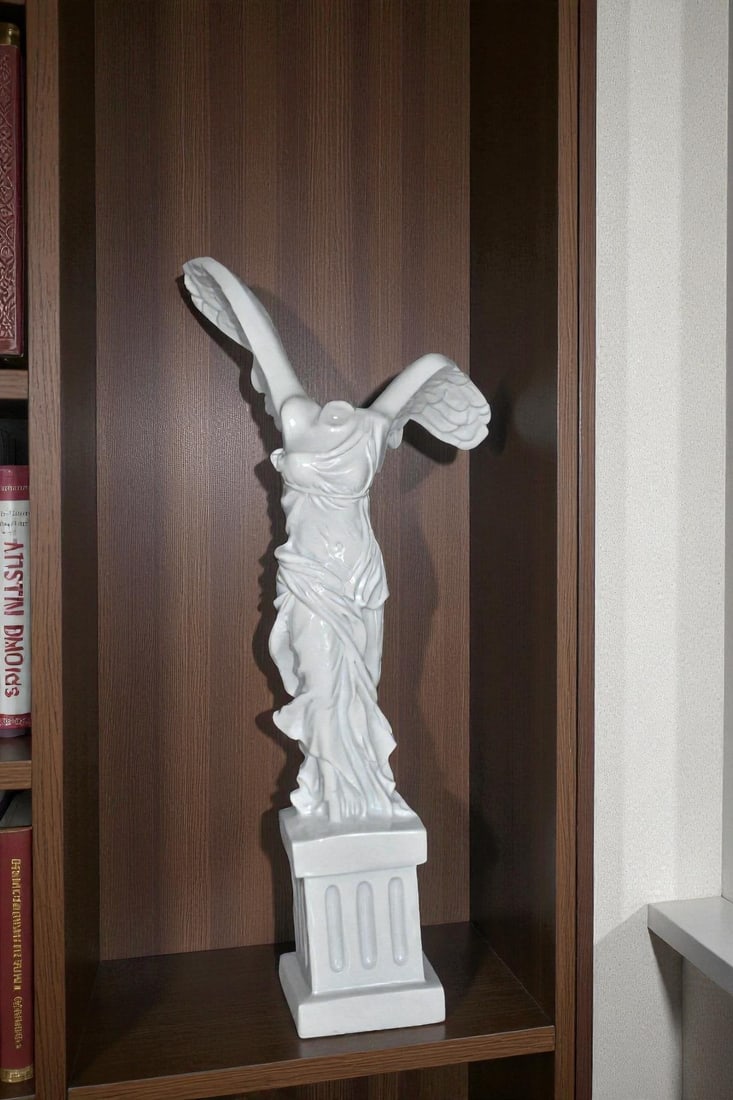 Winged Victory Nike of Samothrace Statue Made of Resin Size: 6" x 6" x 14"H - 2