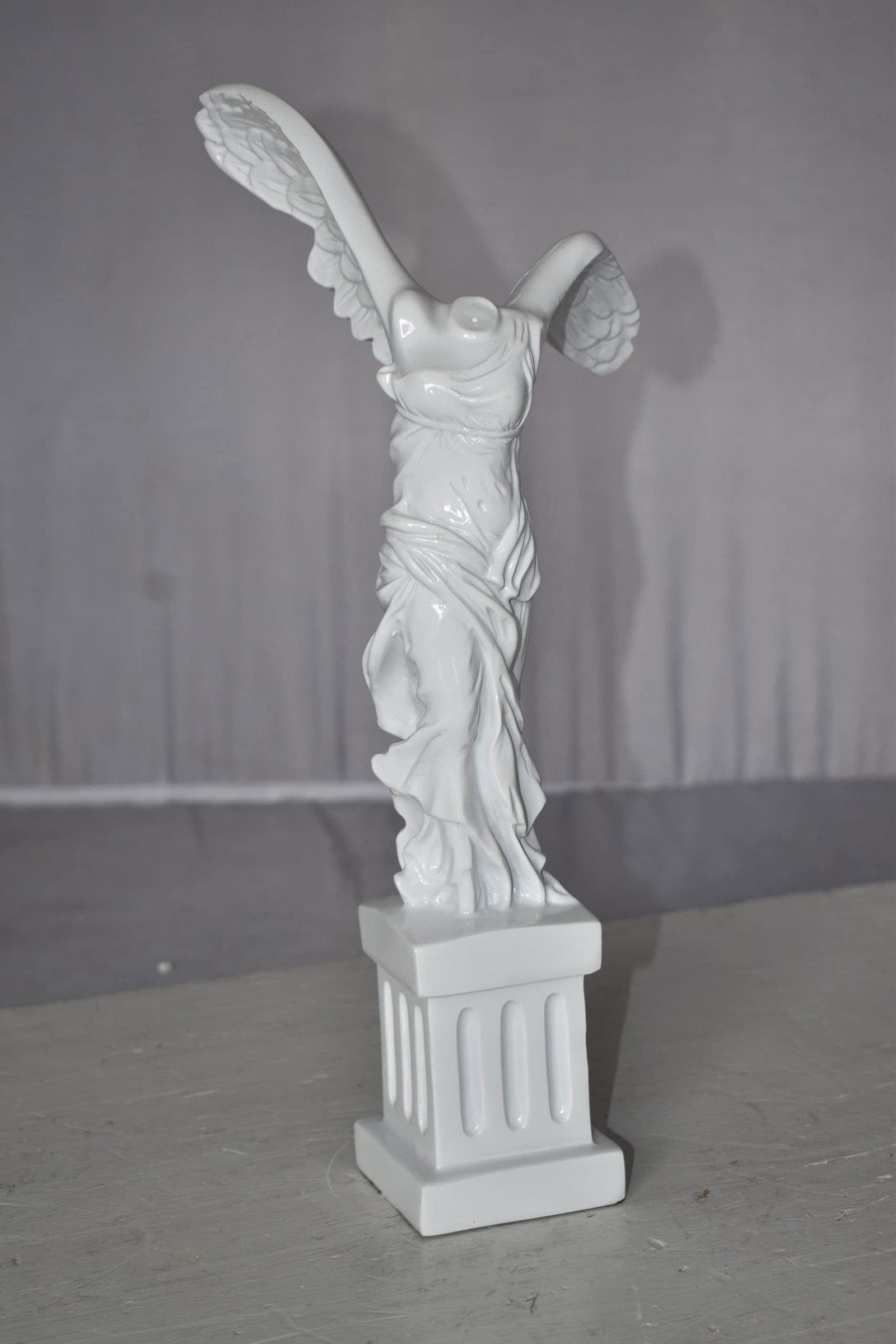 Winged Victory Nike of Samothrace Statue Made of Resin Size: 6" x 6" x 14"H - 5