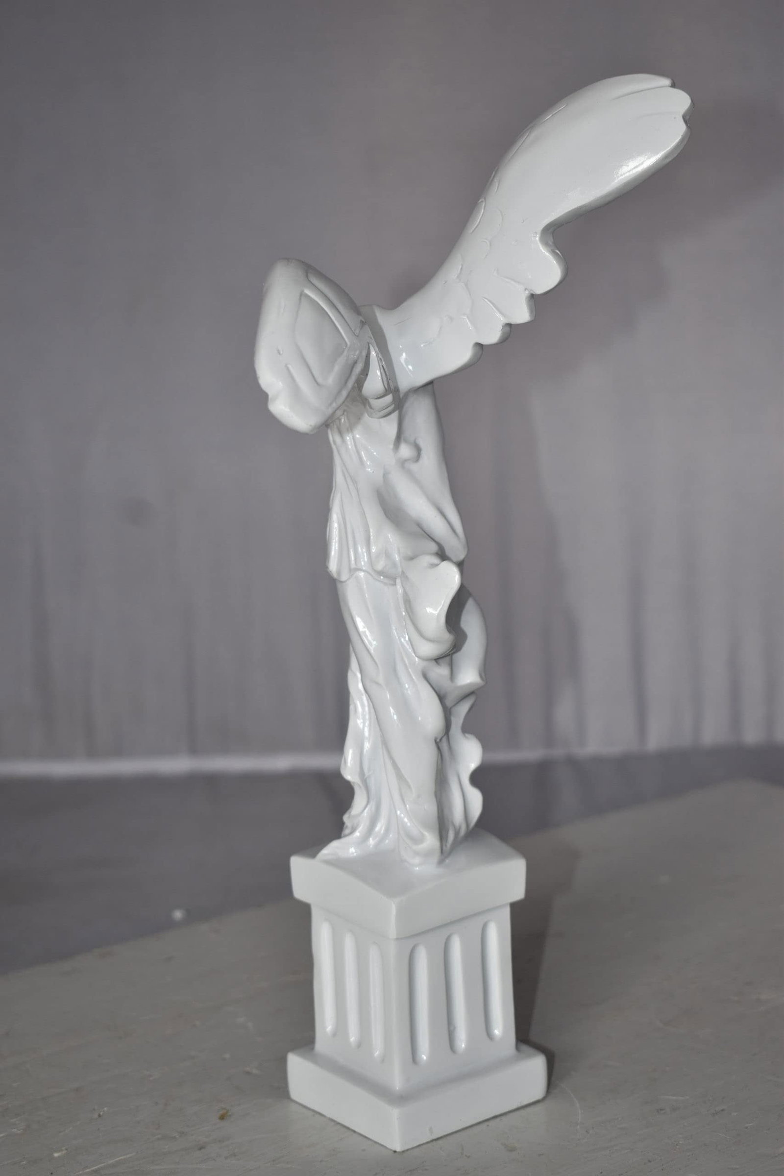 Winged Victory Nike of Samothrace Statue Made of Resin Size: 6" x 6" x 14"H - 9