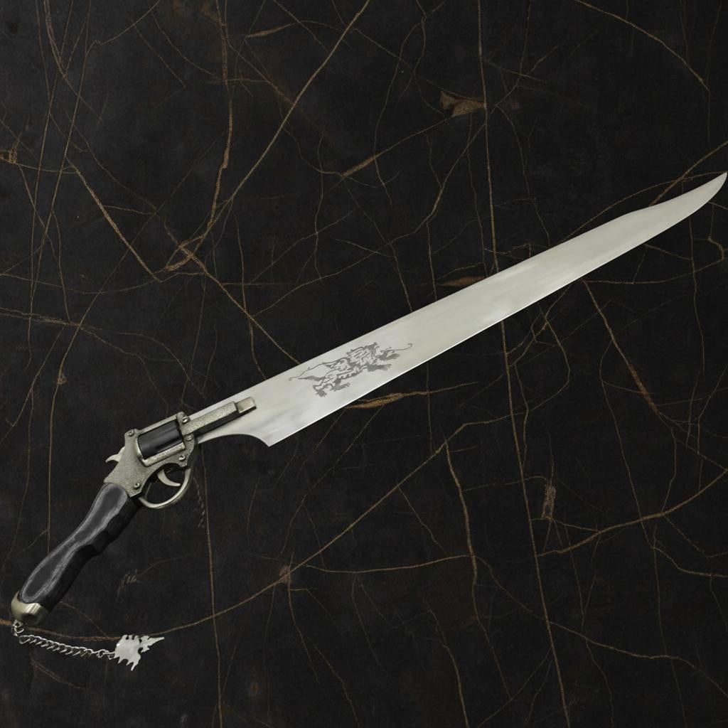 Squall's Lionheart Gunblade Functional Revolver Sword Replica with Steel Handle - 2
