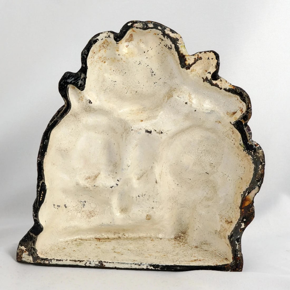 Antique Cast Iron Pansy Doorstop - 5