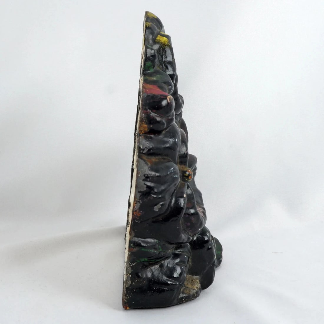 Antique Cast Iron Pansy Doorstop - 6