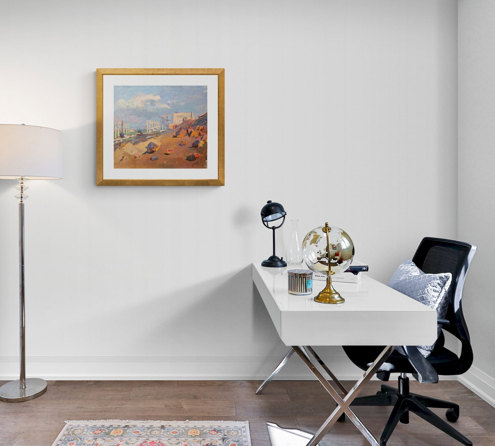 Erlih Volodymyr (Ukrainian artist), "Construction", oil on canvas - 4