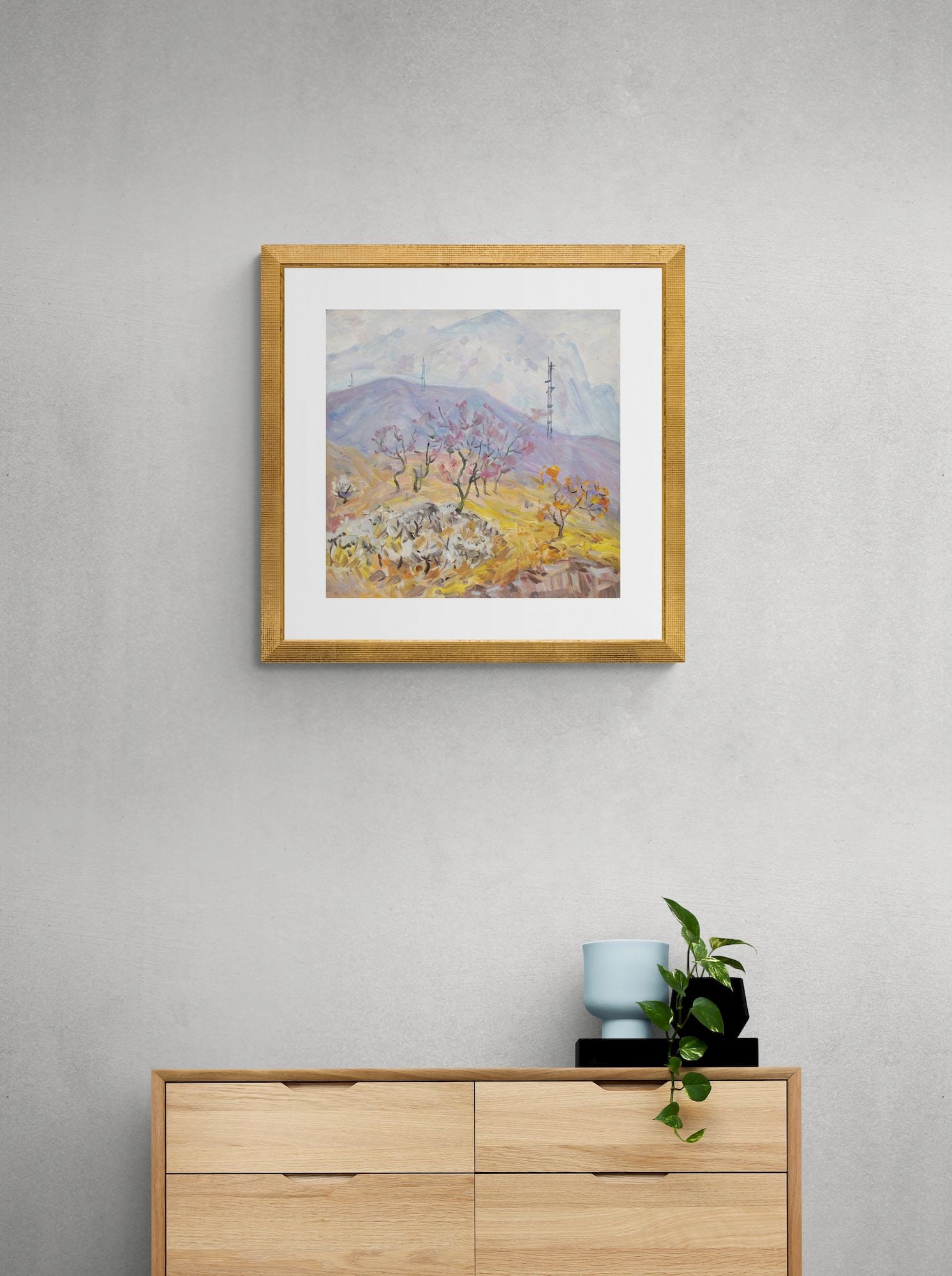 Tyukha Ivan (Ukrainian artist), "Pass", oil on cardboard - 3