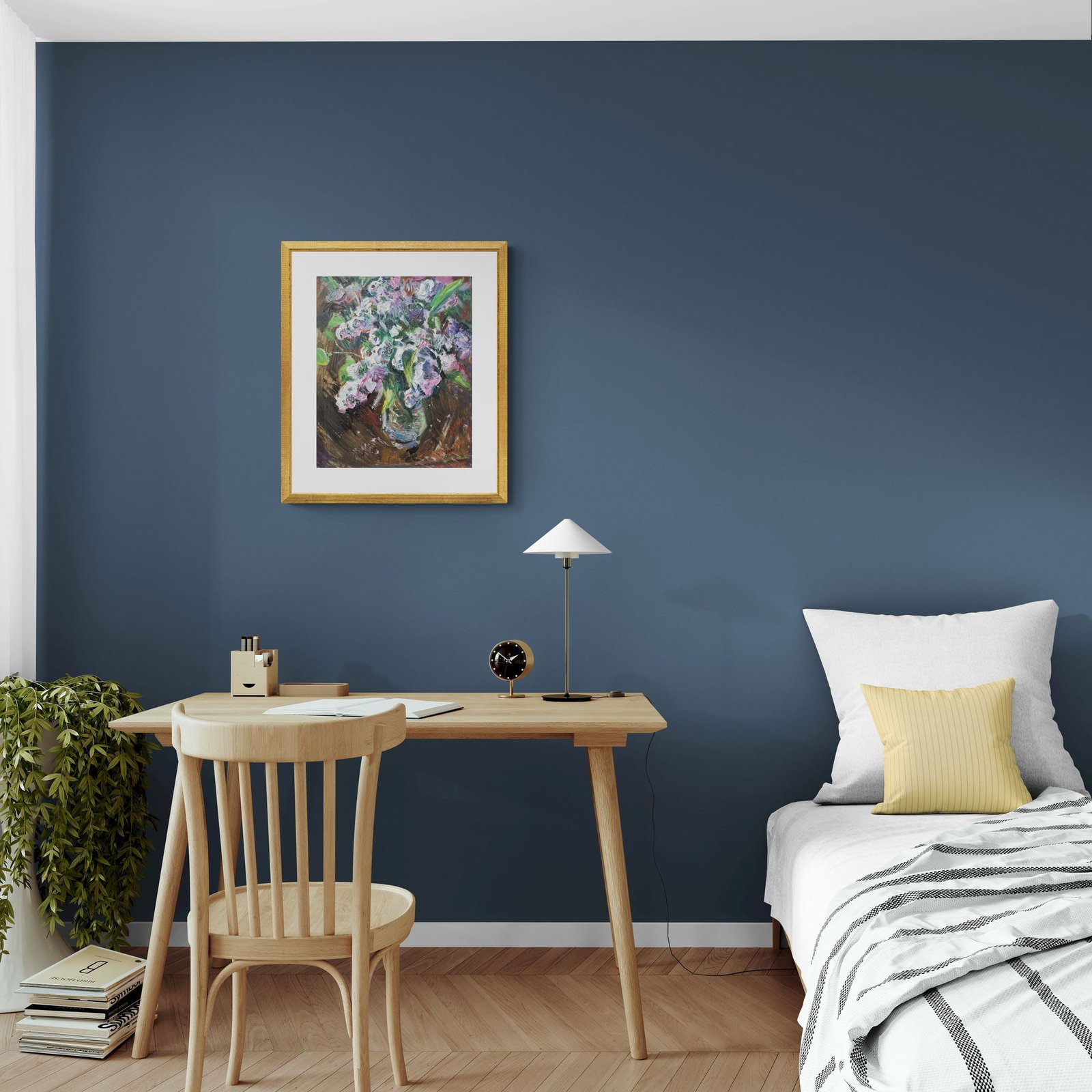 Erlih Volodymyr (Ukrainian artist), "Lilac in a vase", oil on canvas - 4