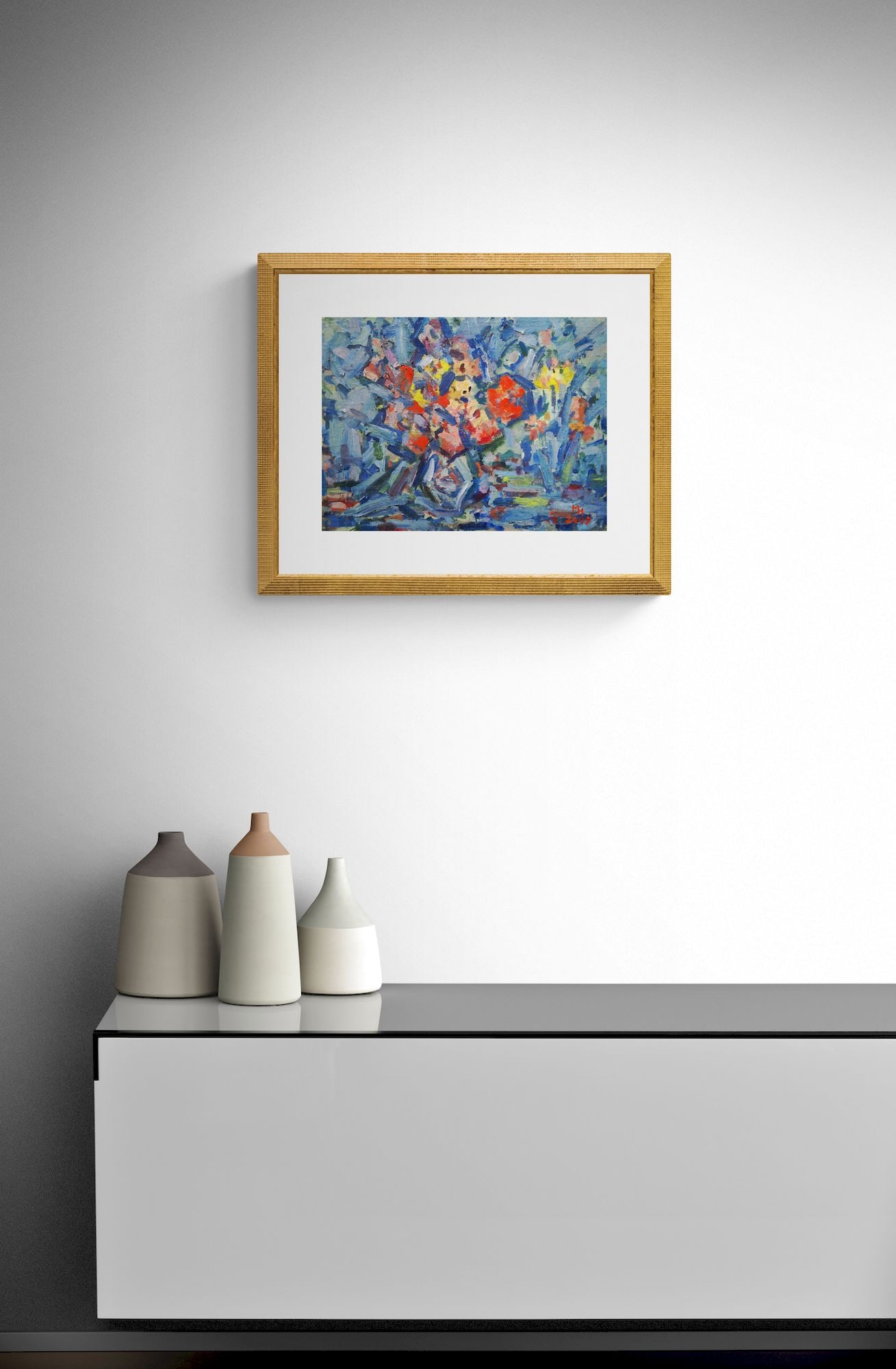 Neklyuenko Mykola (Ukrainian artist), "Still life flowers", oil on canvas on cardboard - 4