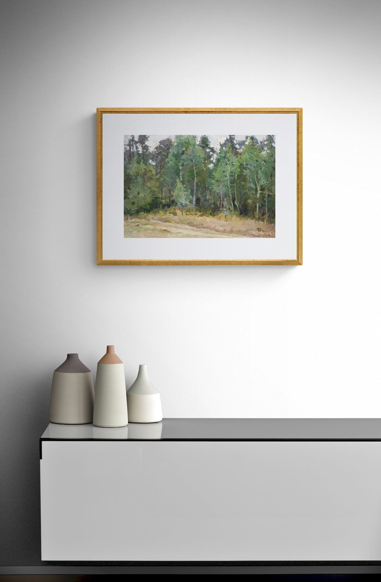 Mynka Olexandr (Ukrainian artist), "Evening", oil on canvas on cardboard - 3