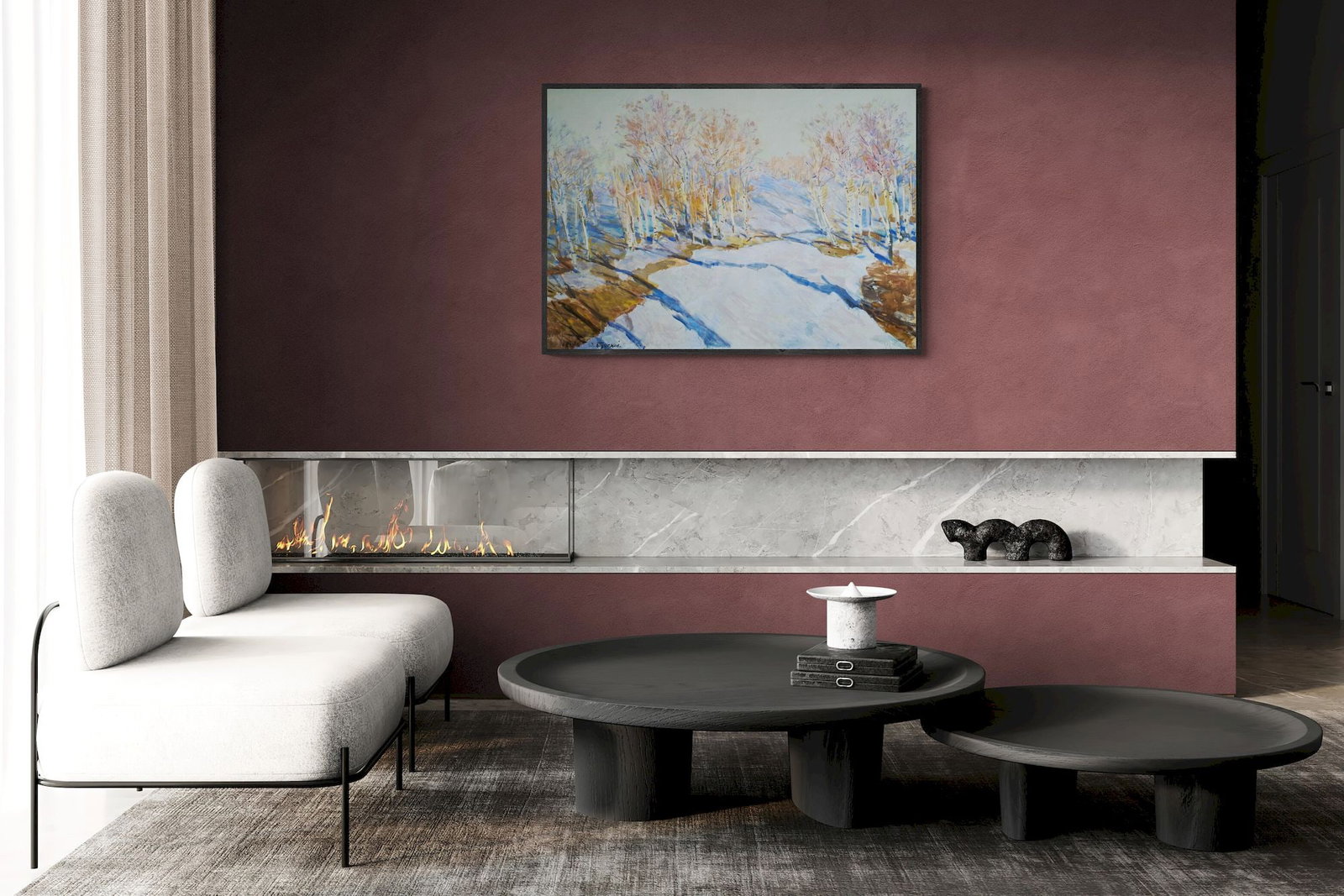 Bezugly Daniil (Ukrainian artist), "Birch grove", oil on canvas - 4