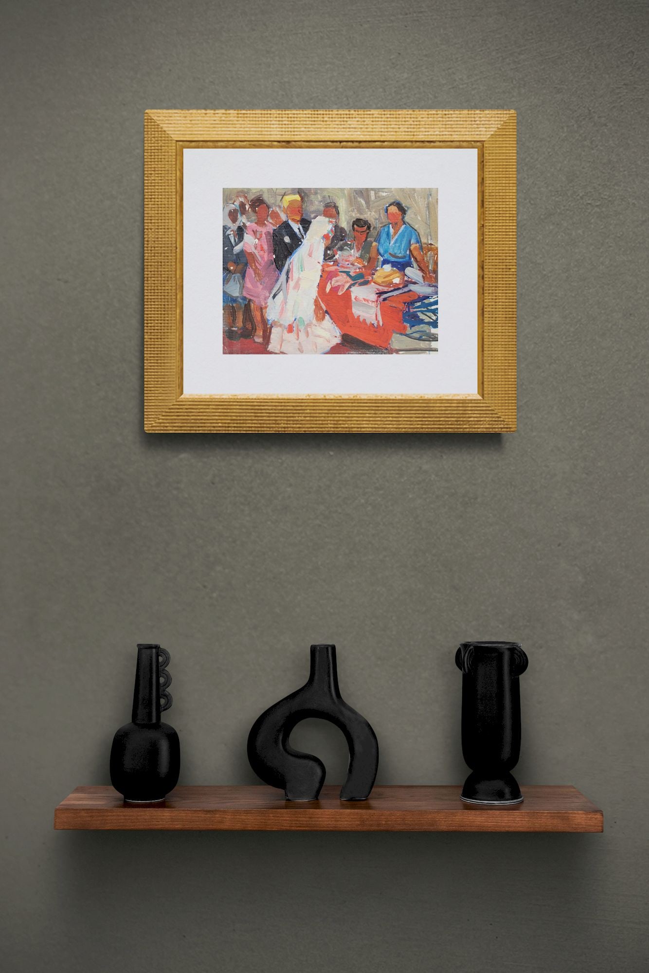 Yukhno-Gurevich Anna (Ukrainian artist), "Wedding", oil on cardboard - 3