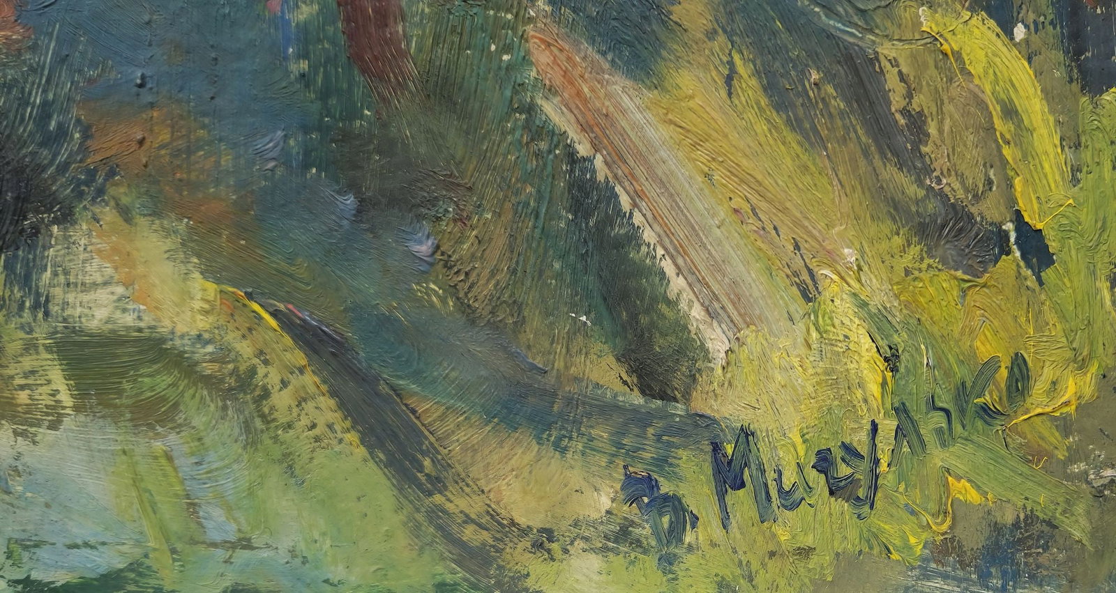 Migulko Viktor (Ukrainian artist), "Poppies", oil on cardboard - 2