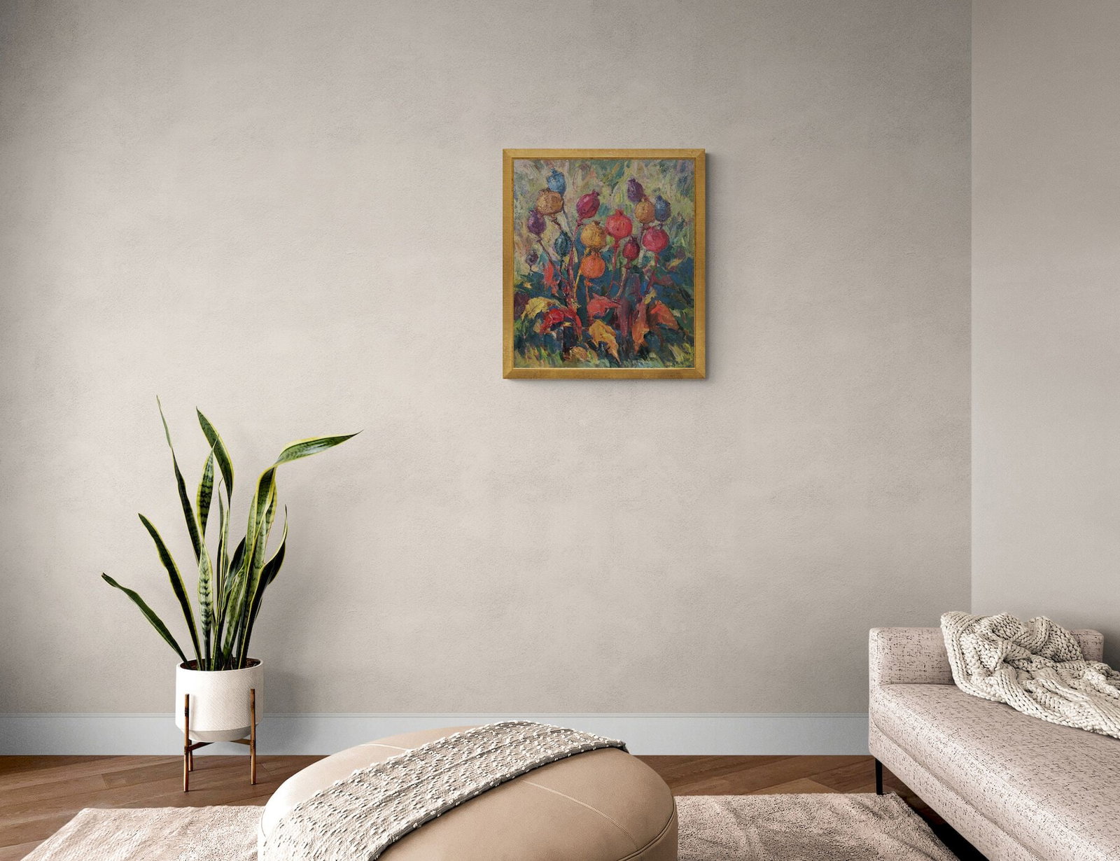 Migulko Viktor (Ukrainian artist), "Poppies", oil on cardboard - 4