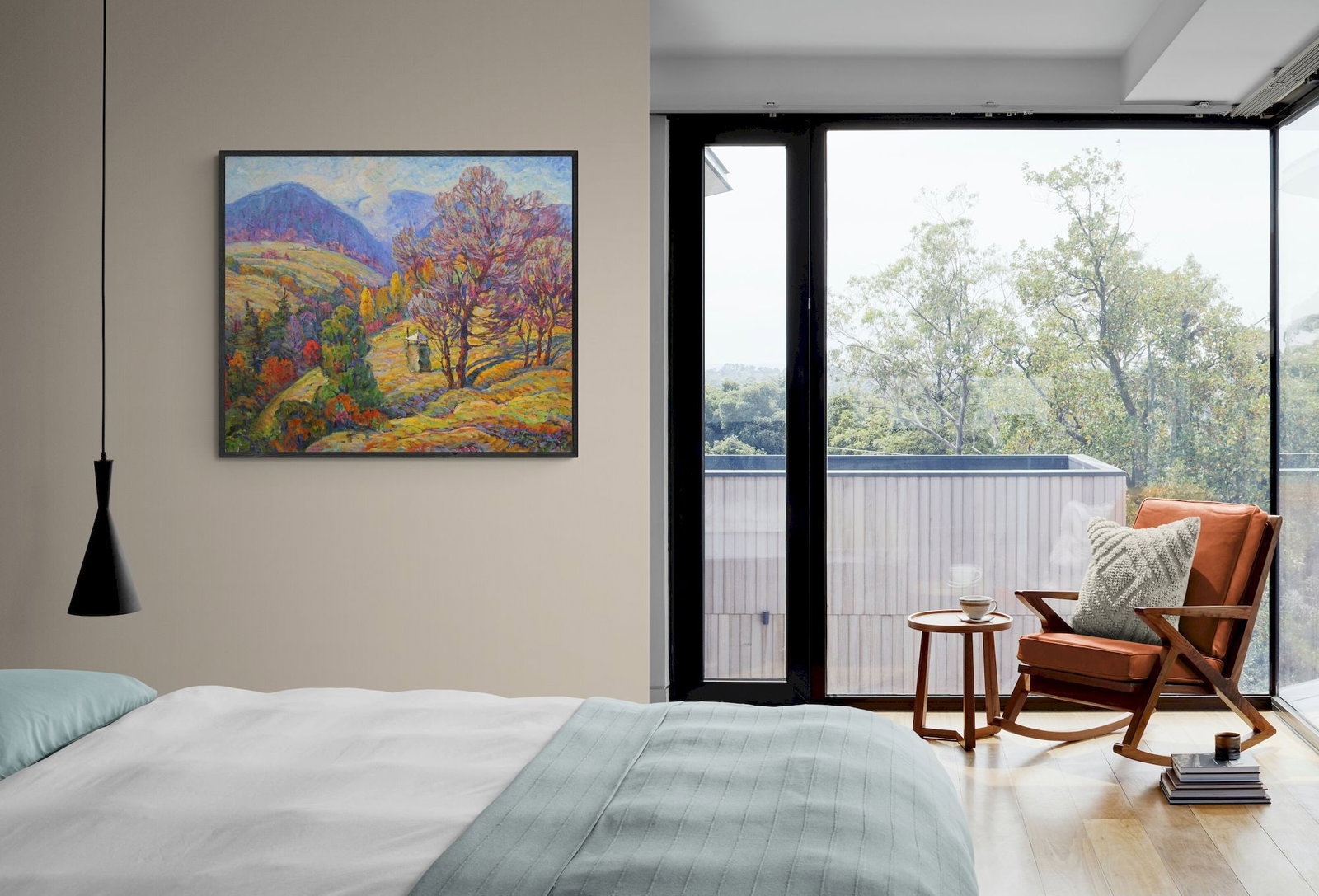 Mordovets Andriy (Ukrainian artist), "Autumn in the cCrpathians", oil on canvas - 4