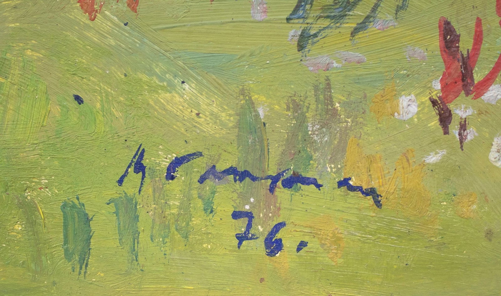 Hantman Moses (Ukrainian artist), "August day", oil on cardboard - 2