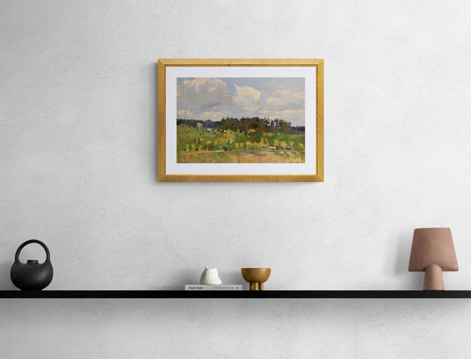 Erlih Volodymyr (Ukrainian artist), "Road to Pushcha-Voditsa", oil on cardboard - 4