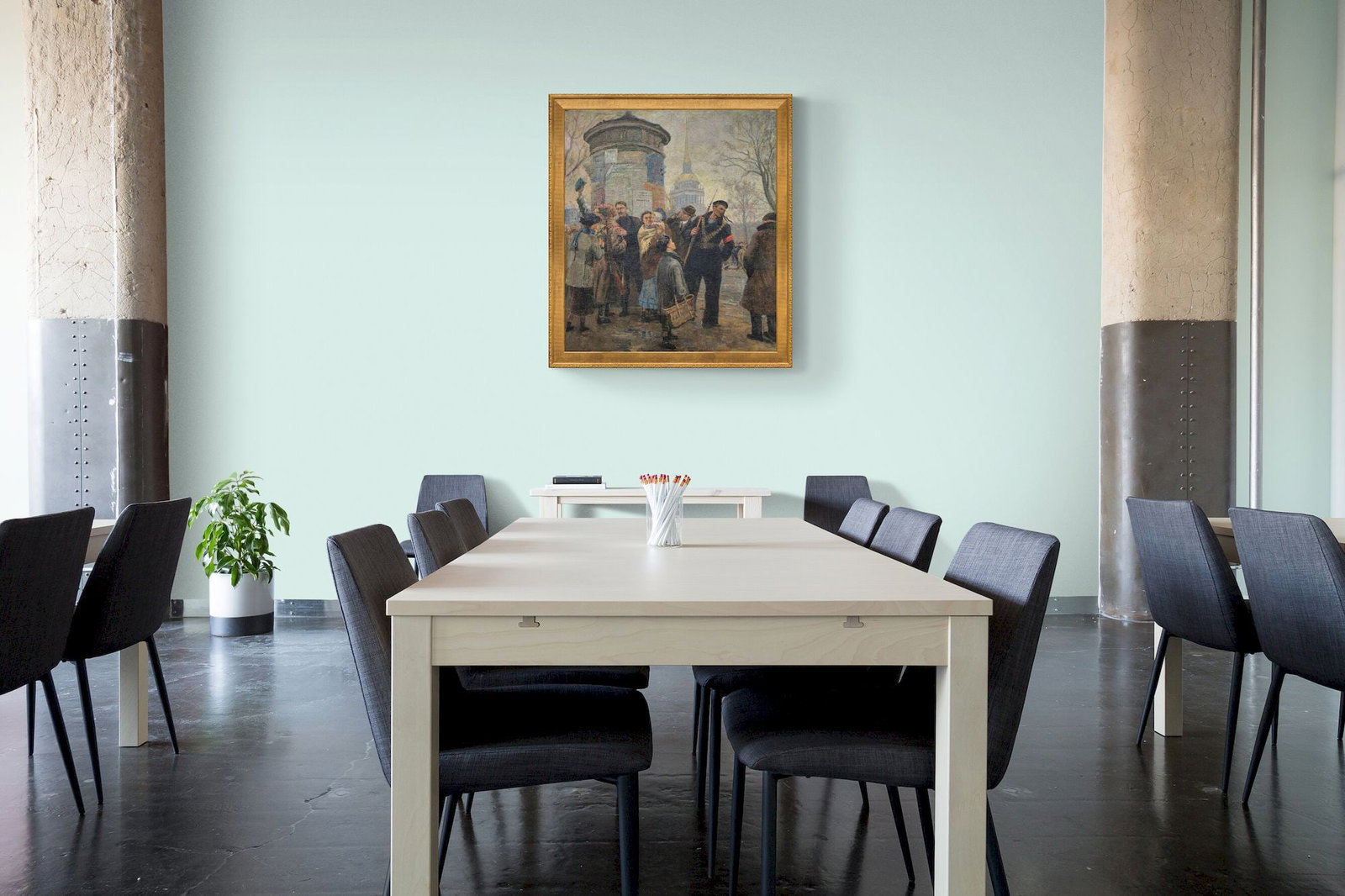 Unidentified (Ukrainian artist), "Copy of M. Osennev's work", oil on canvas - 4