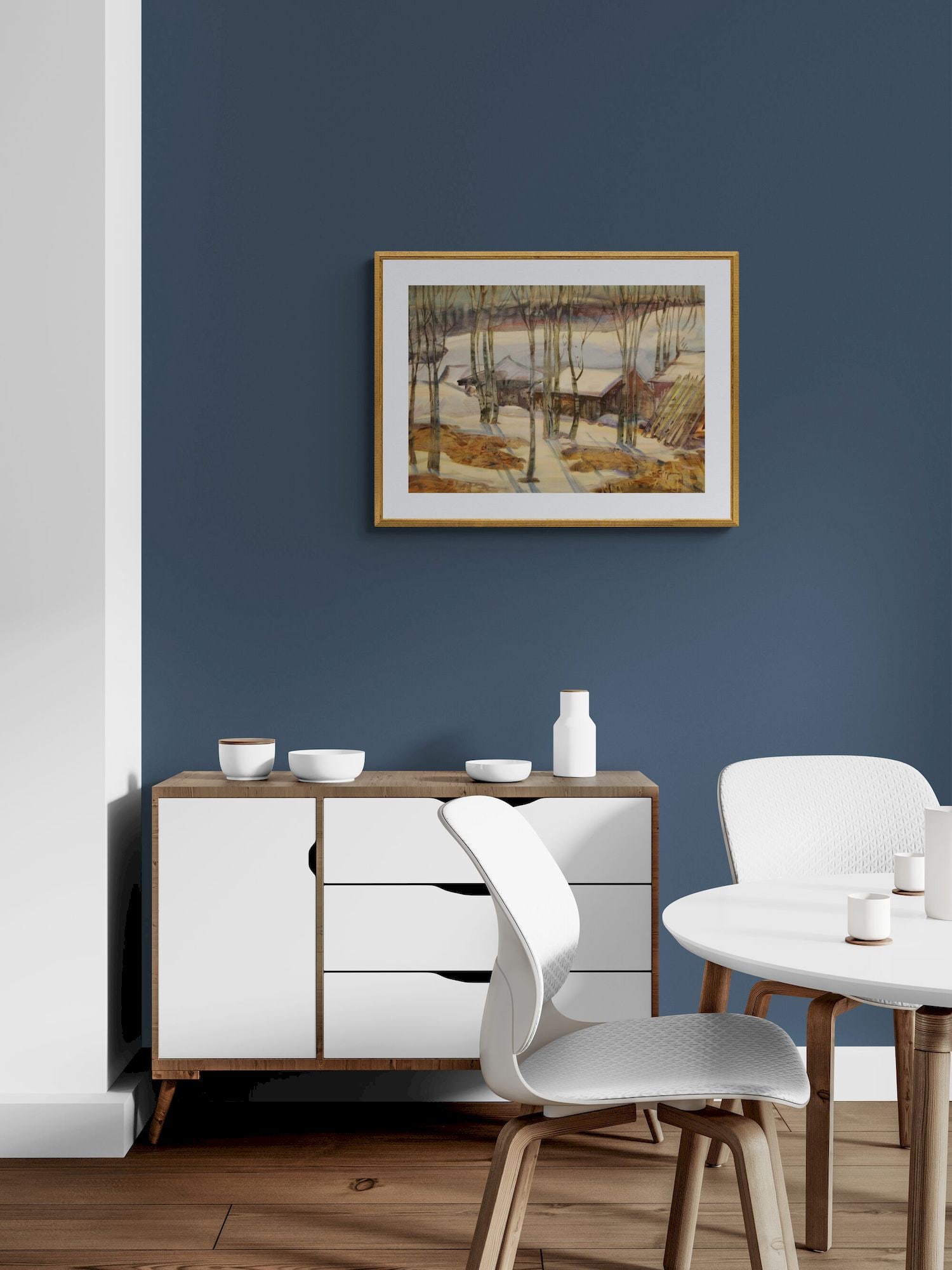 Mynka Olexandr (Ukrainian artist), "Thaw", watercolor on paper - 2