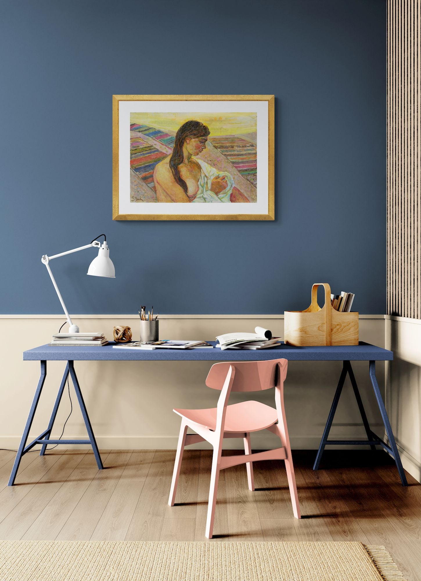 Volkovinska Zinaida (Ukrainian artist), "Naked girl", oil on canvas - 4