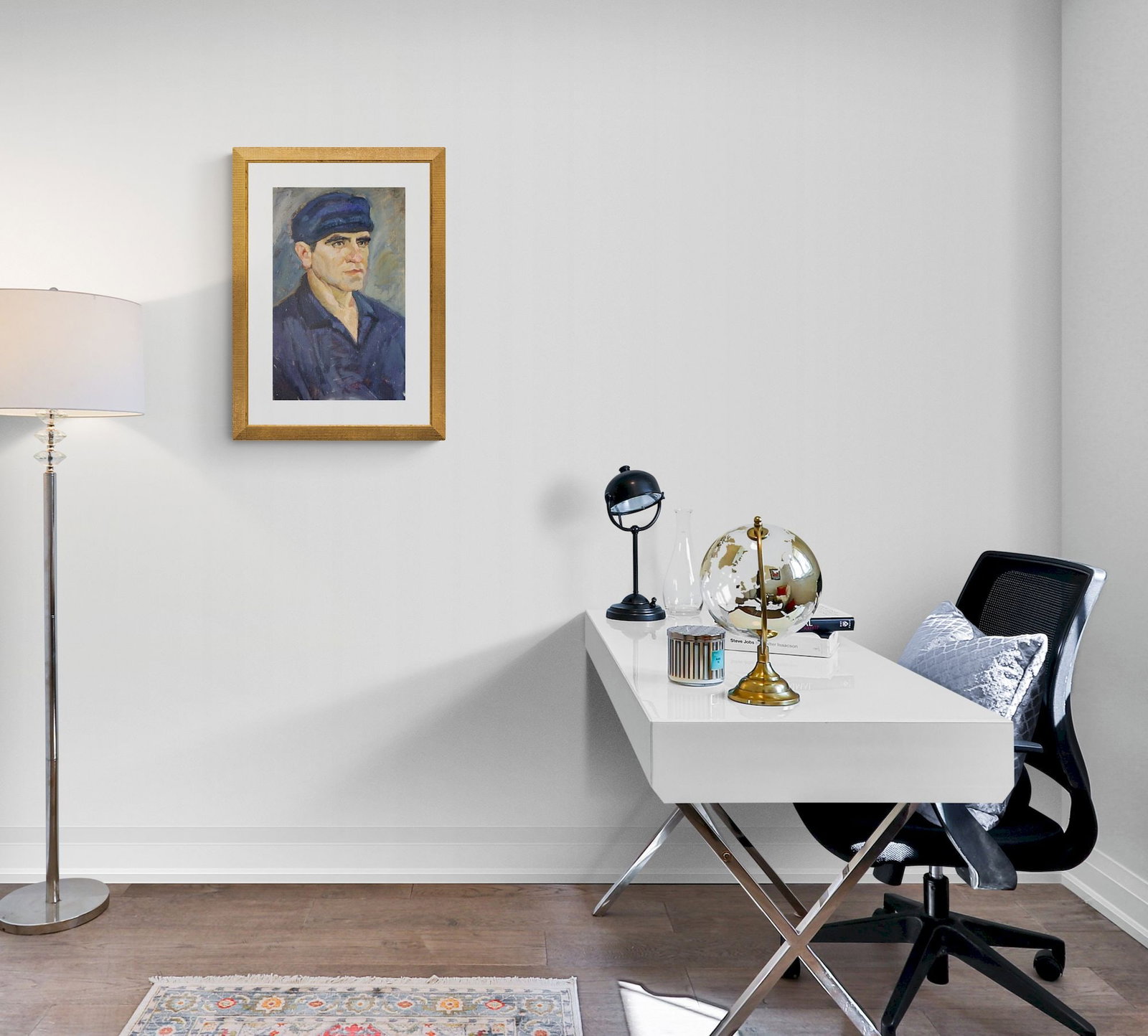 Mynka Olexandr (Ukrainian artist), "Portrait of an unknown", oil on canvas - 2