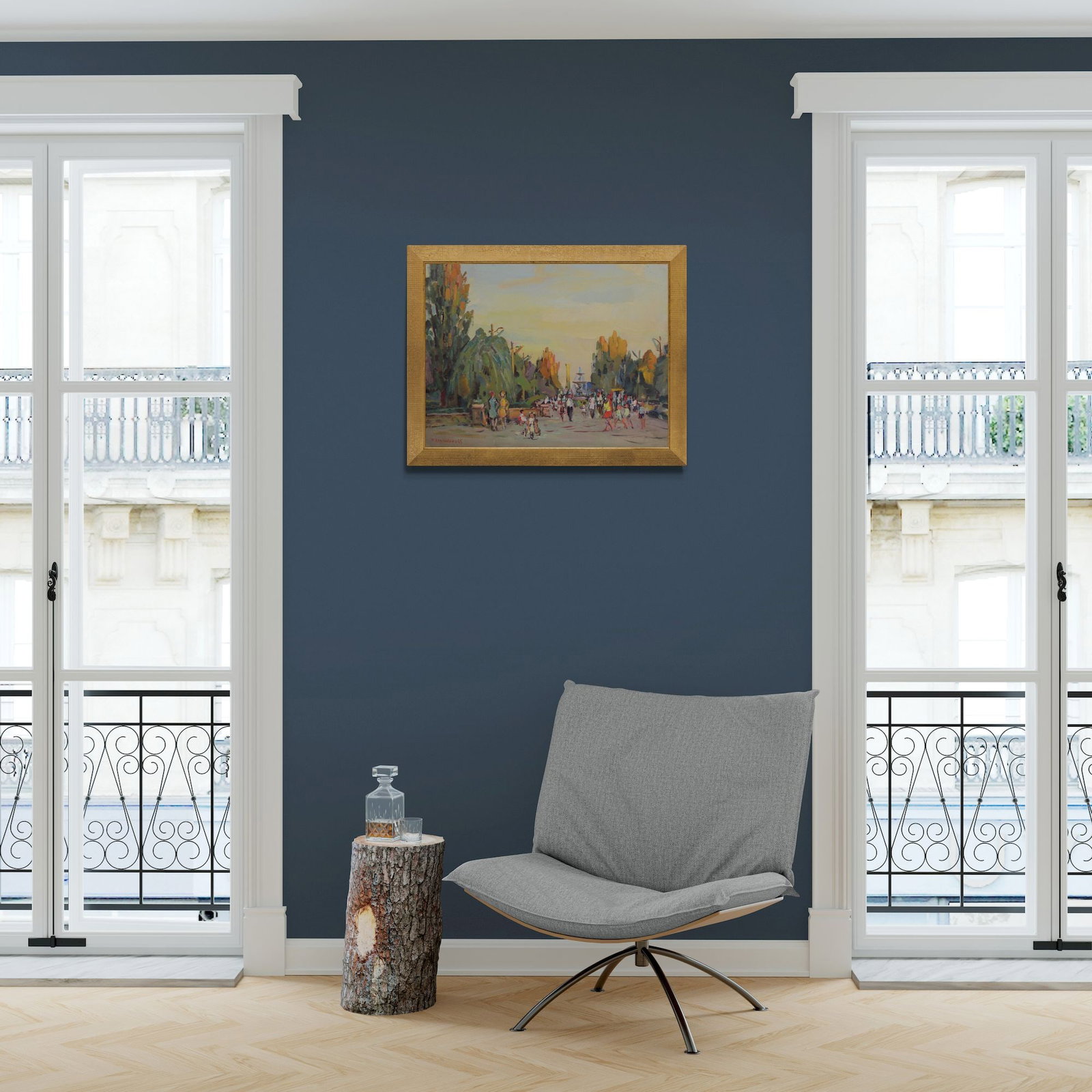 Neklyuenko Mykola (Ukrainian artist), "Urban landscape", oil on canvas - 3