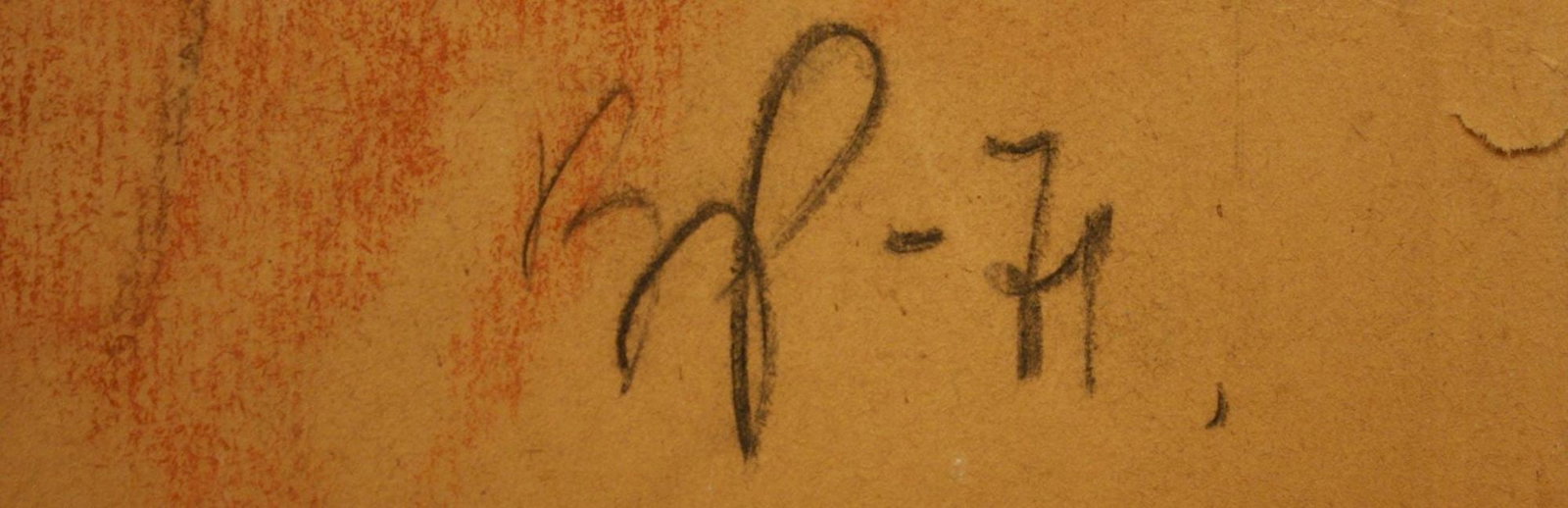 Rudenko Volodymyr (Ukrainian artist), "Portrait of the actor", mixed technique on cardboard - 2