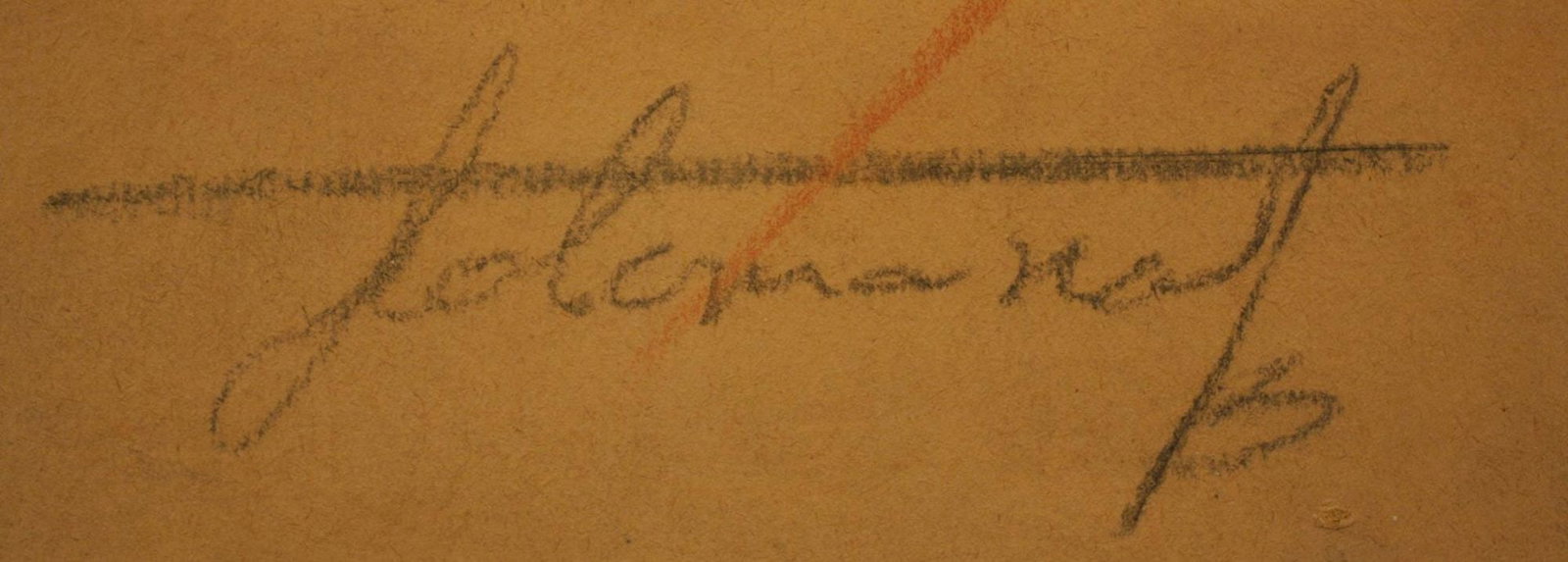 Rudenko Volodymyr (Ukrainian artist), "Portrait of the actor", mixed technique on cardboard - 3