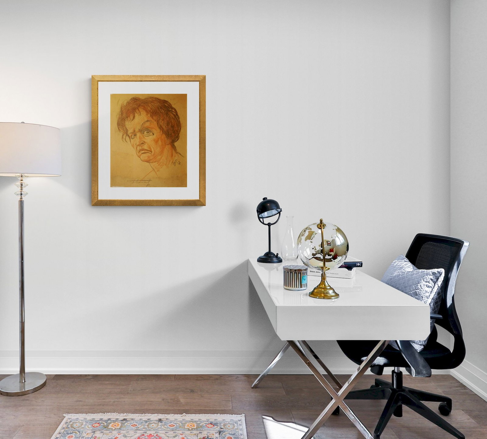 Rudenko Volodymyr (Ukrainian artist), "Portrait of the actor", mixed technique on cardboard - 4