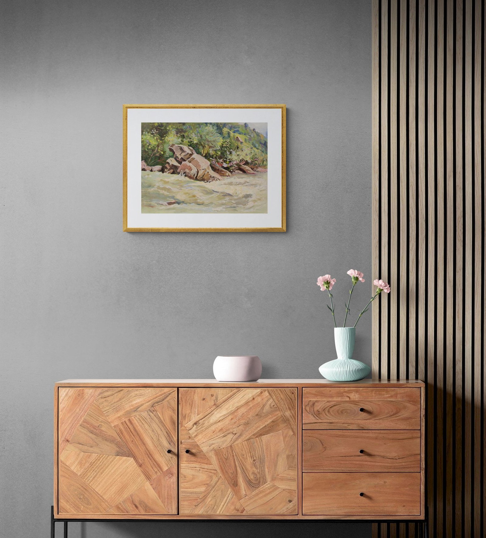 Kobylenkov Mykhail (Ukrainian artist), "Storming sea", oil on cardboard - 4