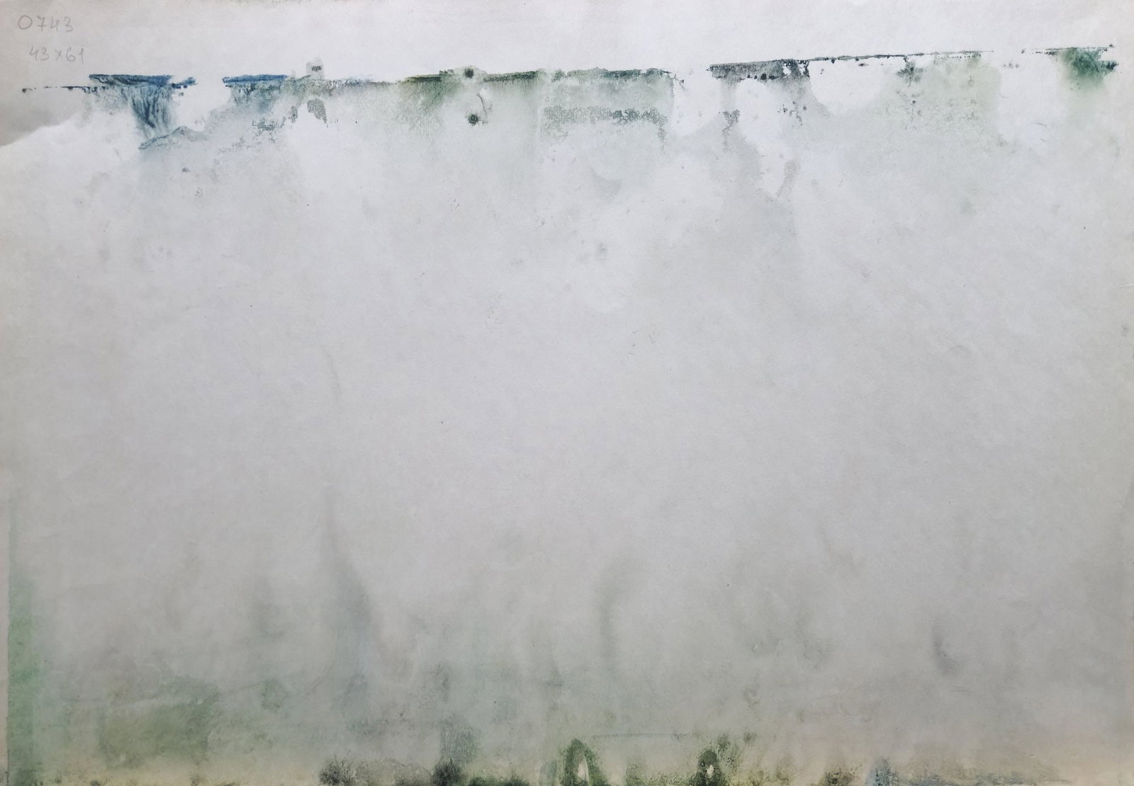 Unidentified (Ukrainian artist), "Forest", watercolor on paper - 2