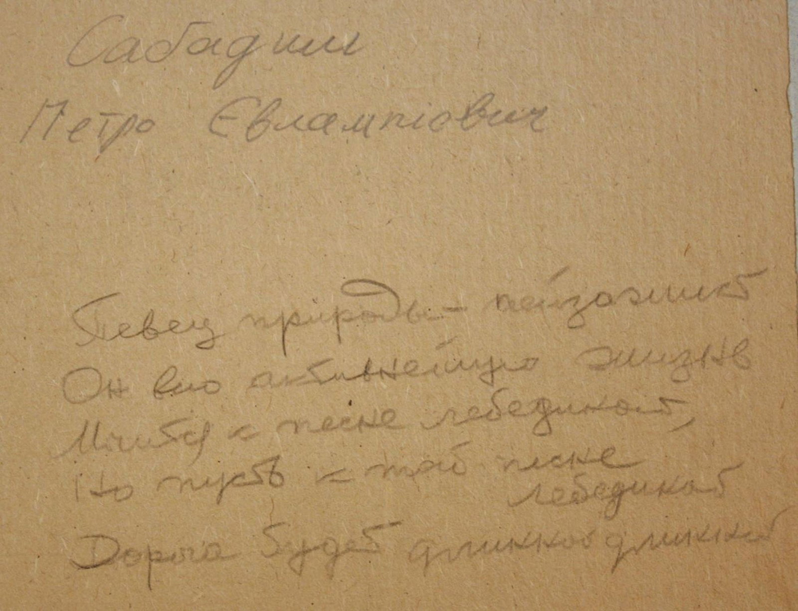 Sabadish Petro (Ukrainian artist), "Geese fly away", watercolor on paper - 2