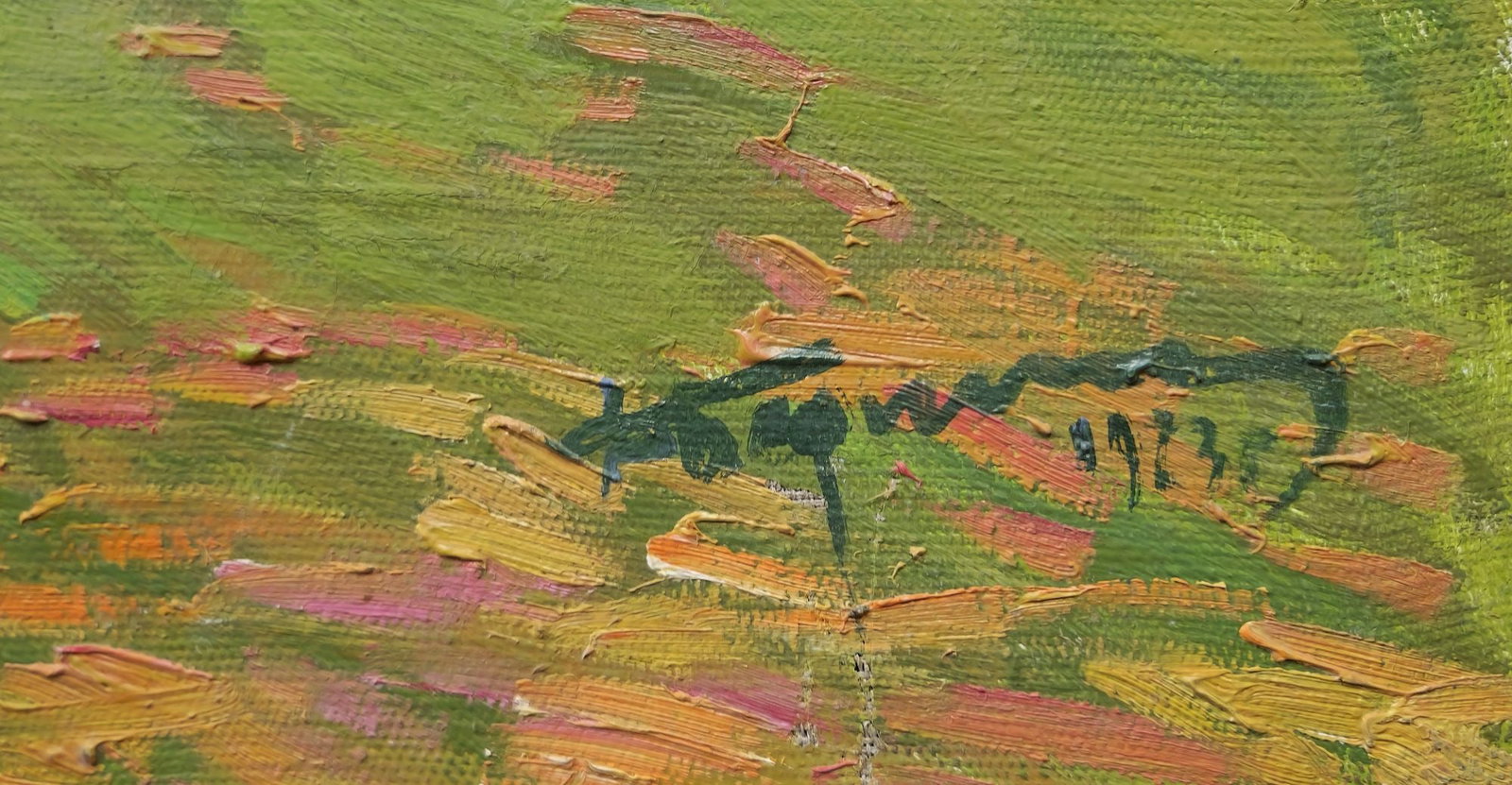 Bednoshey Danilo (Ukrainian artist), "Evening on the river", oil on canvas - 2