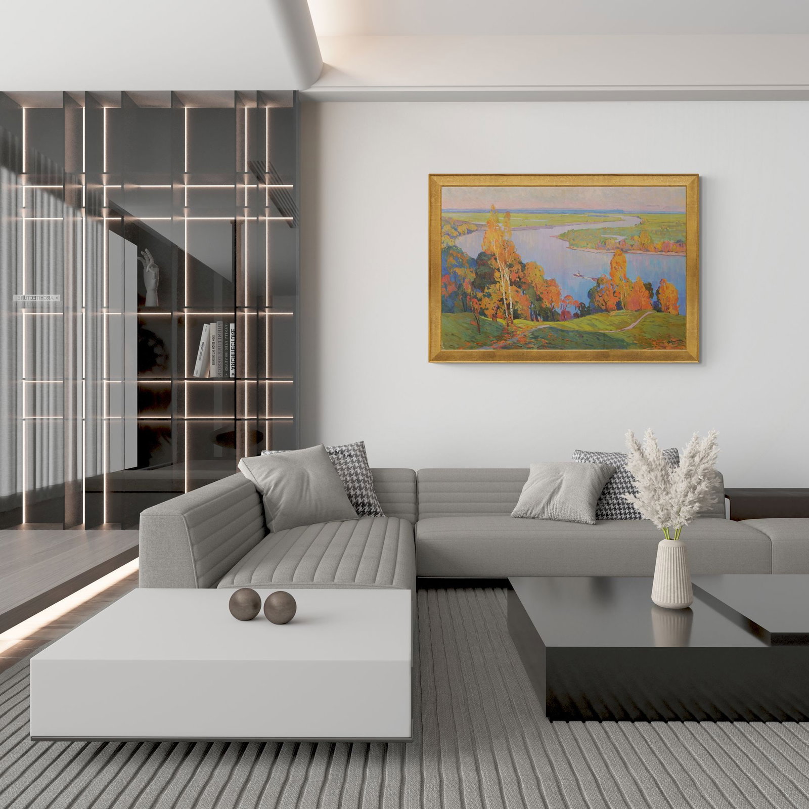 Bednoshey Danilo (Ukrainian artist), "Evening on the river", oil on canvas - 5